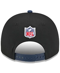New Era Men's Black/ College Navy Seattle Seahawks 2025 Nfl Draft A-Frame 9FIFTY Snapback Hat