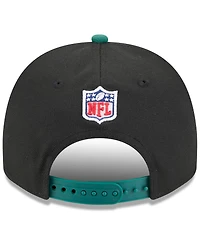 New Era Men's Black/Green New York Jets 2025 Nfl Draft A-Frame 9FIFTY Snapback Hat