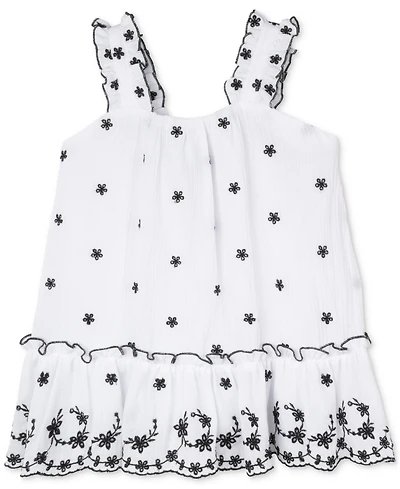 Rare Editions Baby Girls Ruffled Eyelet Dress