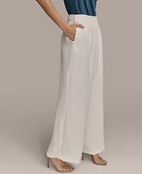 Donna Karan New York Women's Textured Wide-Leg Pants