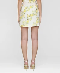 Avec Les Filles Women's Side-Slit Miniskirt