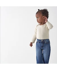 Gerber Baby Boys Neutral Straight Fit Jeans With Elastic Back