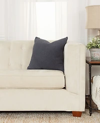 Rizzy Home Urban Farmhouse Solid Woven Decorative Pillow, 20" x