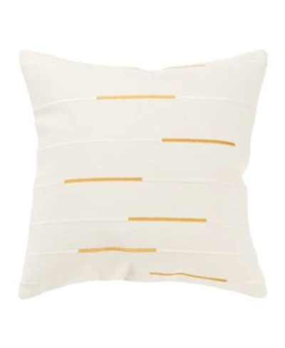 Rizzy Home Glam Striped Woven Decorative Pillow