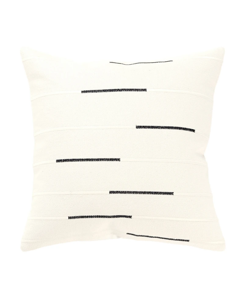 Rizzy Home Glam Striped Woven Decorative Pillow, 20" x 20"