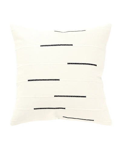 Rizzy Home Glam Striped Woven Decorative Pillow