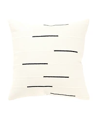 Rizzy Home Glam Striped Woven Decorative Pillow, 20" x 20"