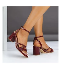 Berness Women's Havana Strappy Block Heeled Sandals