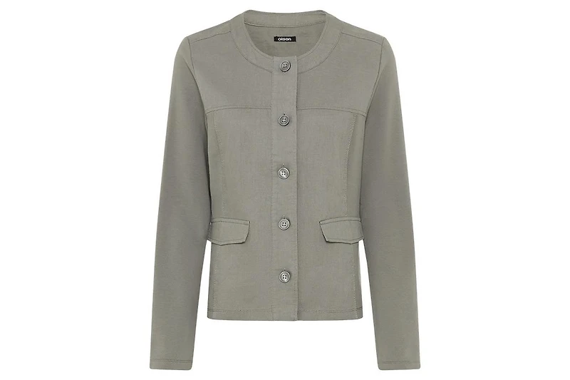 Olsen Women's Mixed Media Jersey Jacket