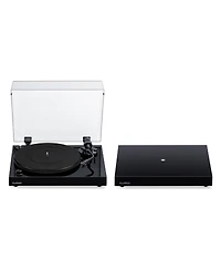 Fluance RT82 Reference High Fidelity Vinyl Turntable Record Player with Ortofon OM10 Cartridge And Anti-Vibration Wood Isolation Base - Piano Black