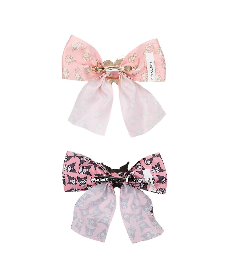 My Melody & Kuromi 2-Piece Hair Clip Bows