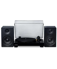 Fluance RT80 Classic High Fidelity Vinyl Turntable with Ai41 Powered 5" Stereo Bookshelf Speakers, Diamond Stylus, Belt Drive, Built-in Preamp, 9