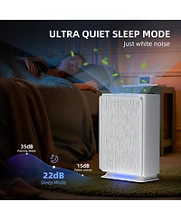 AromaRoom True Hepa H14 Air Purifier for Large Room Up to 1800 Sq Ft, Air Purifiers for Home Bedroom with Air Quality Sensor, Filters Up to 99.99% of