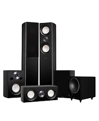 Fluance Reference Surround Sound Home Theater 5.1 Channel Speaker System including 3-Way Floorstanding Towers, Center Channel, Bookshelf Surrounds and
