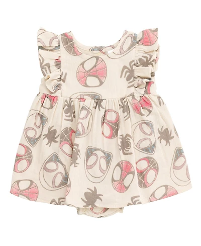 Spidey and His Amazing Friends Baby Girls Cotton Gauze Matching Family Dress