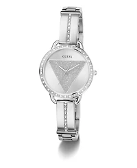 Guess Women's Analog Silver-Tone Stainless Steel Watch, 30mm
