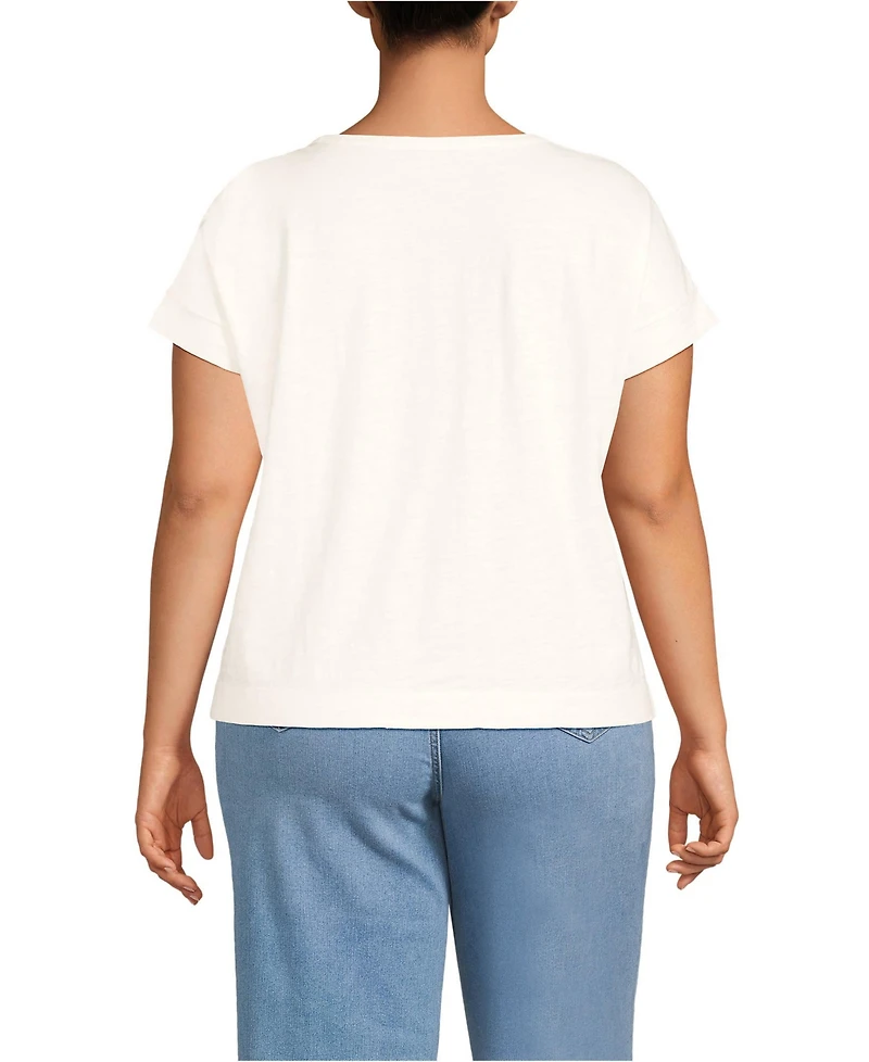 Lands' End Plus Slub T-Shirt