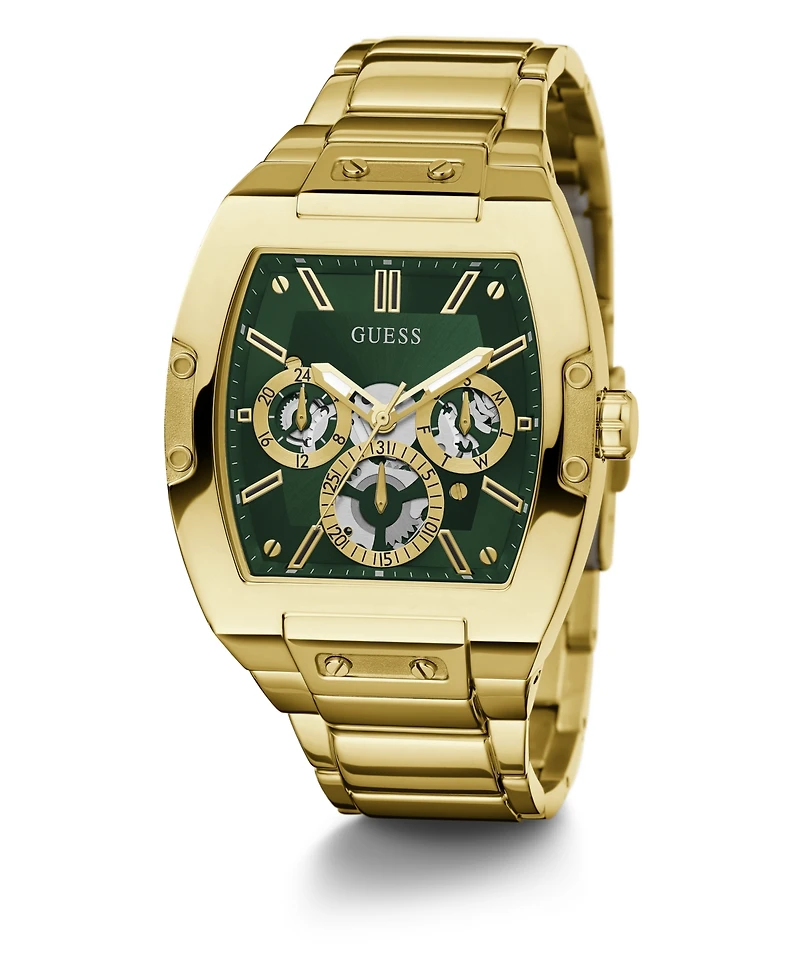 Guess Men's Multi-Function Gold-Tone Stainless-Steel Watch, 41.5mm