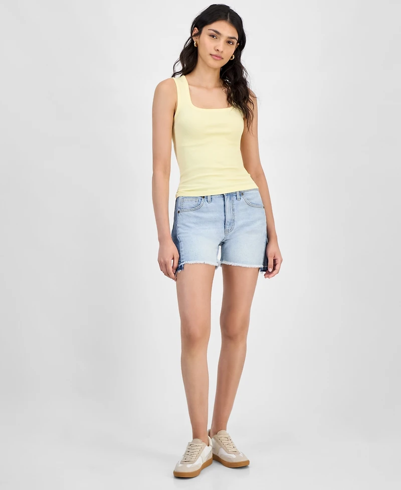 And Now This Women's Ribbed Seamless Square-Neck Tank Top, Created for Macy's