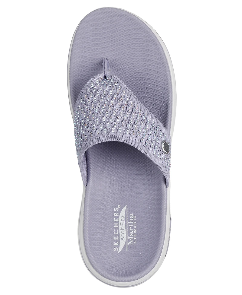 Skechers Women's Martha Stewart: Go Walk Arch Fit 2.0 - Illuminating Sandals from Finish Line