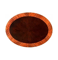 Wood Oval Coffee Table with Drawer and Shelf for Storage and Display