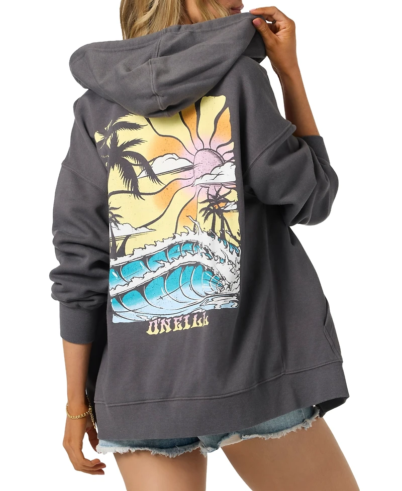 O'Neill Juniors' Byron Cotton-Blend Fleece Zip Hoodie