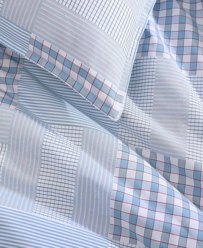 Tommy Hilfiger Hamptons Patchwork Cotton 3-Pc. Duvet Cover Set