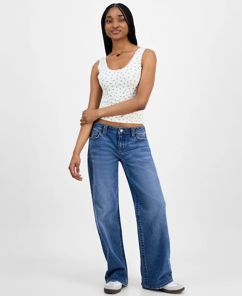 Celebrity Pink Juniors' Low-Rise Baggy Jeans