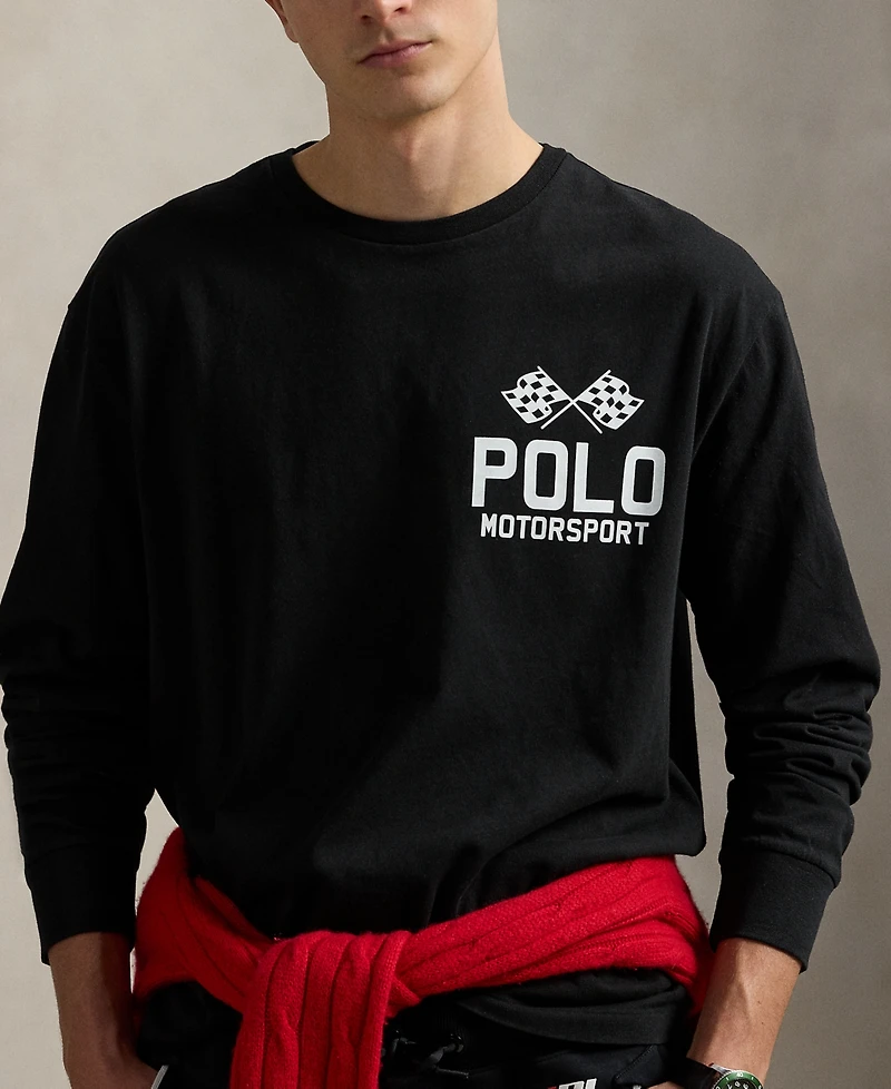 Polo Ralph Lauren Men's Classic-Fit Slub Jersey Graphic T-Shirt