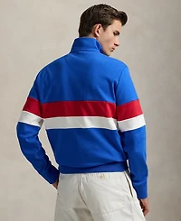 Polo Ralph Lauren Men's Striped Interlock Quarter-Zip Pullover