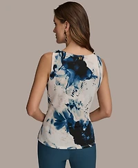 Donna Karan New York Women's Printed Twist-Strap Tank Top