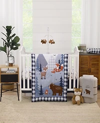 Little Love by NoJo National Park Forest Friends Fitted Sheet, Crib