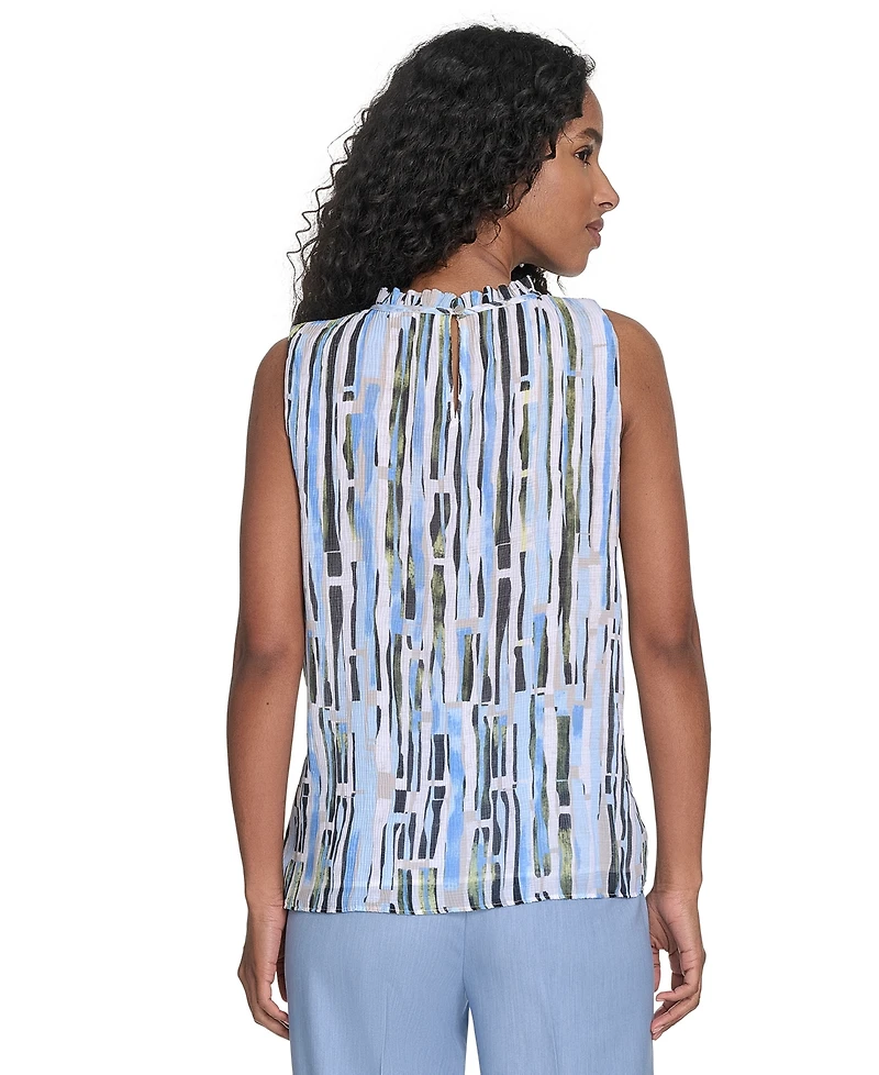 Calvin Klein Women's Sleeveless Printed Top