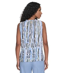 Calvin Klein Women's Sleeveless Printed Top