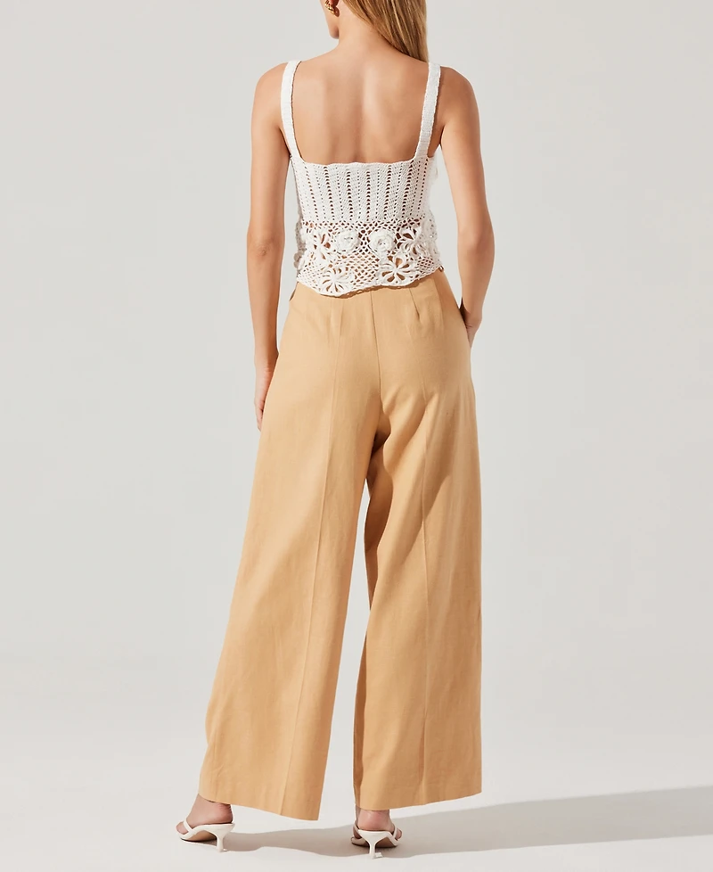 Astr the Label Women's Everly Cotton Cropped Sweater Top
