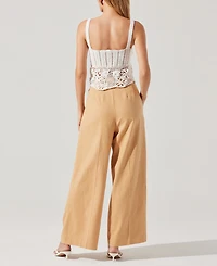 Astr the Label Women's Everly Cotton Cropped Sweater Top
