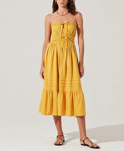 Astr the Label Women's Aubrie Strapless Midi Dress
