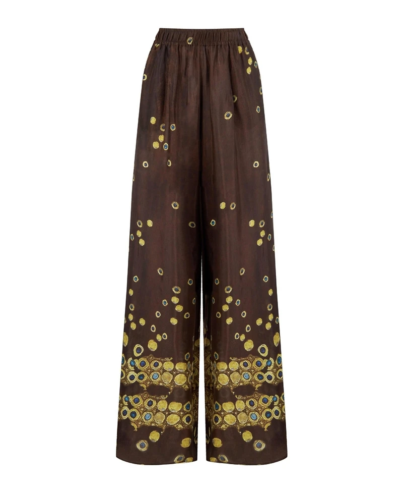 Nocturne Women's Printed Flowing Pants