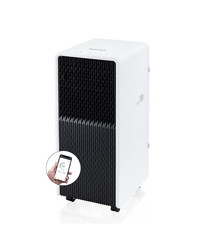Honeywell 13,500 Btu Slim & Smart WiFi Portable Ac with Fan, Dehumidifier, Alexa/Google Home Voice Control – Cools Up to 660 Sq. Ft., HX4CESVWG
