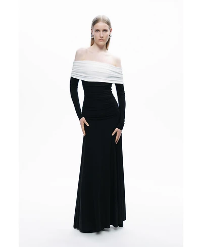 Nocturne Women's Contrast Color Maxi Dress