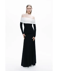 Nocturne Women's Contrast Color Maxi Dress