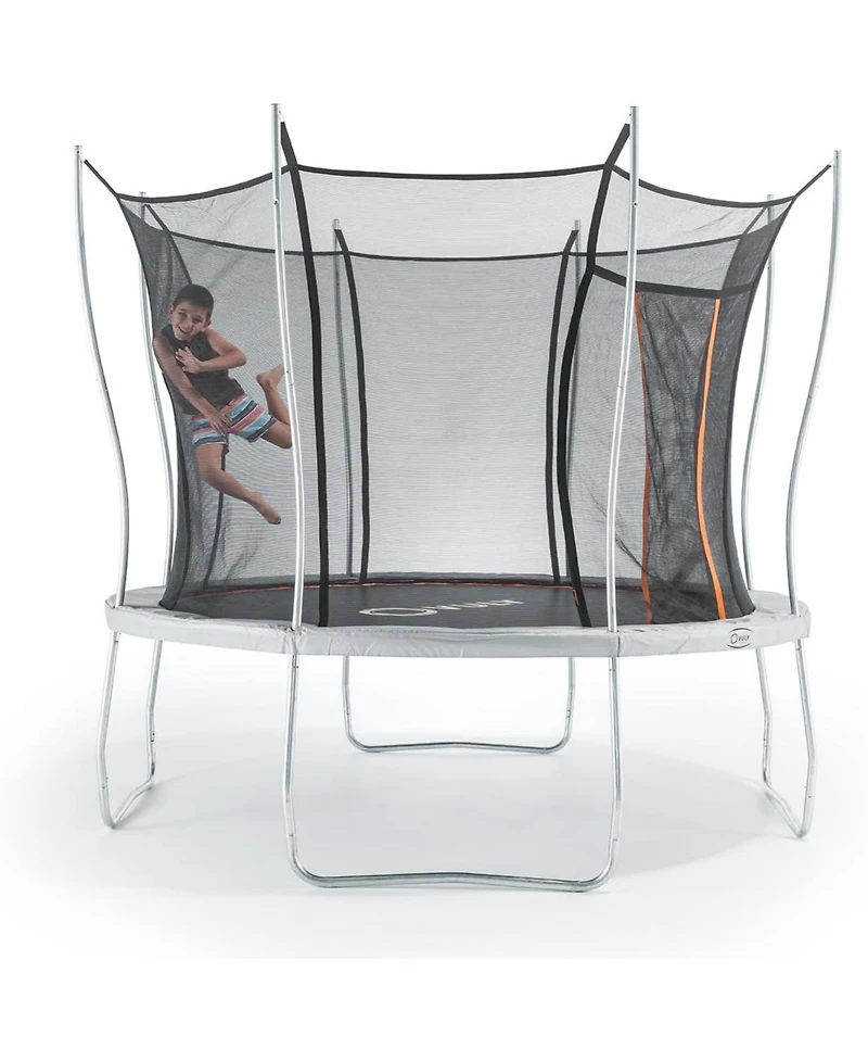 Vuly 12 Ft Ultra Outdoor Trampoline with No Gap Netting, External Springs, Self Closing Entry, No Nuts or Bolts, and Safety Padding