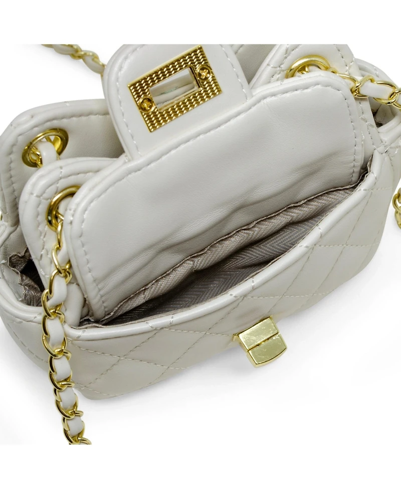 Tiny Treats + Zomi Gems Girls Tiny Quilted Treasure Purse, Pink