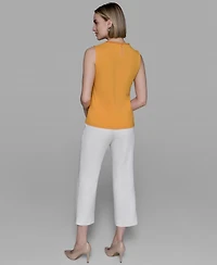 Karl Lagerfeld Paris Women's Bead-Trim Sleeveless Top