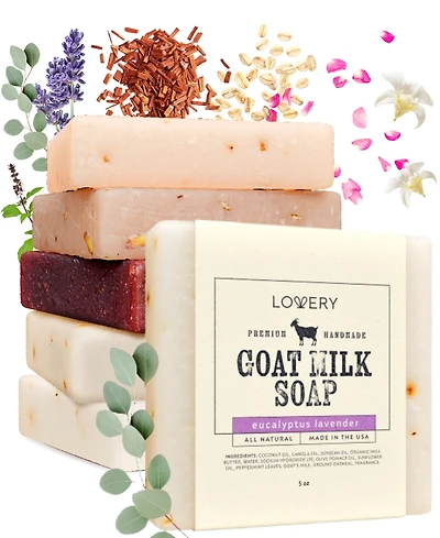 Lovery 6-Pc. Goat Milk Soap Bars Set
