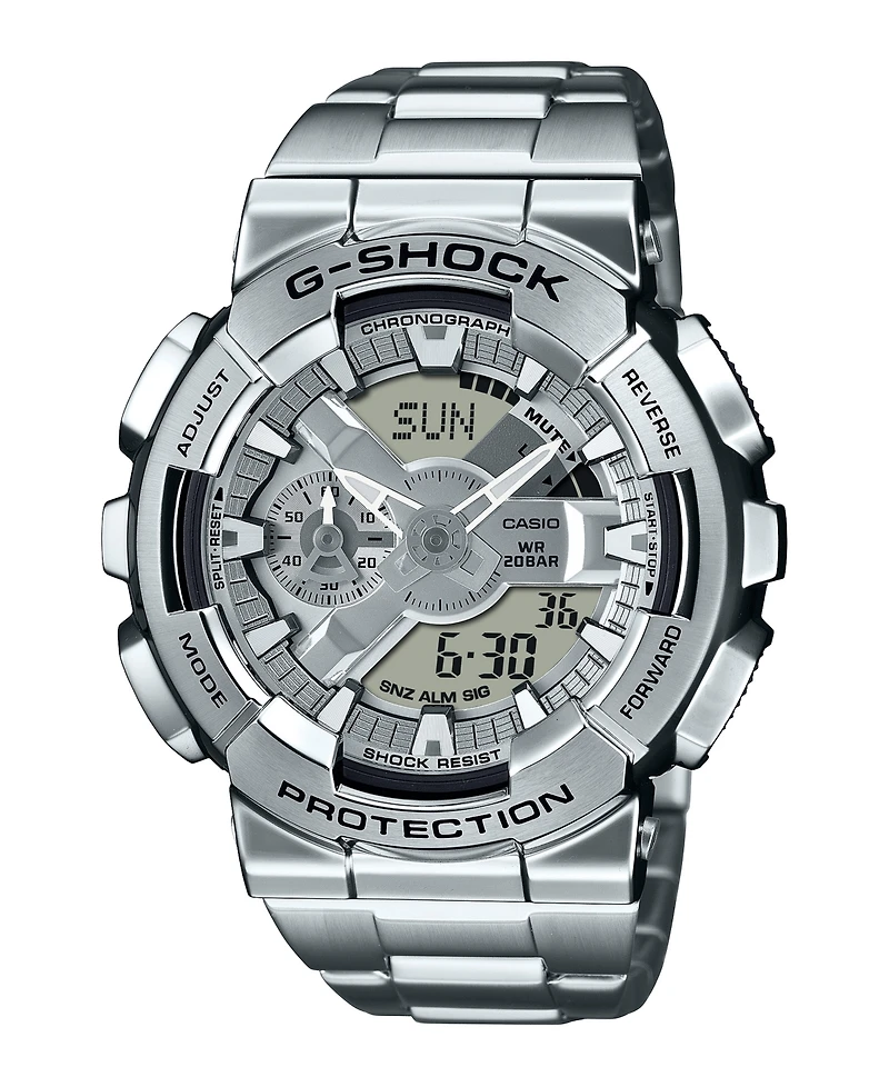 G-Shock Men's Quartz Silver Tone Stainless Steel Watch, 48.8mm