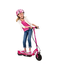 Razor Power Core E100 Electric Scooter w/ Hand Operated Front Brake, Daisy Pink