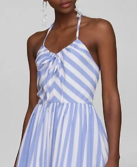 Avec Les Filles Women's Halter Maxi Dress