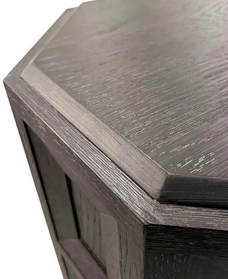 Furniture of America 20" Wood Flonnin Hexagon End Table