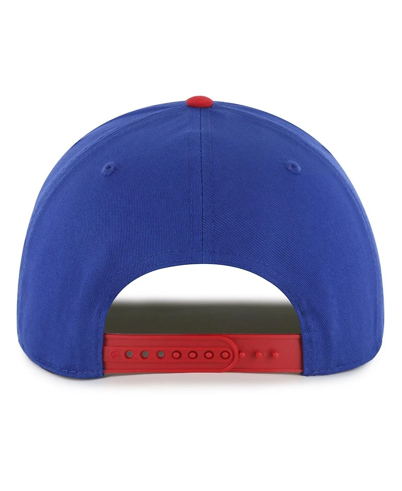 '47 Brand Men's Blue/Red New York Rangers Drop Shadow Rope Hitch Adjustable Hat